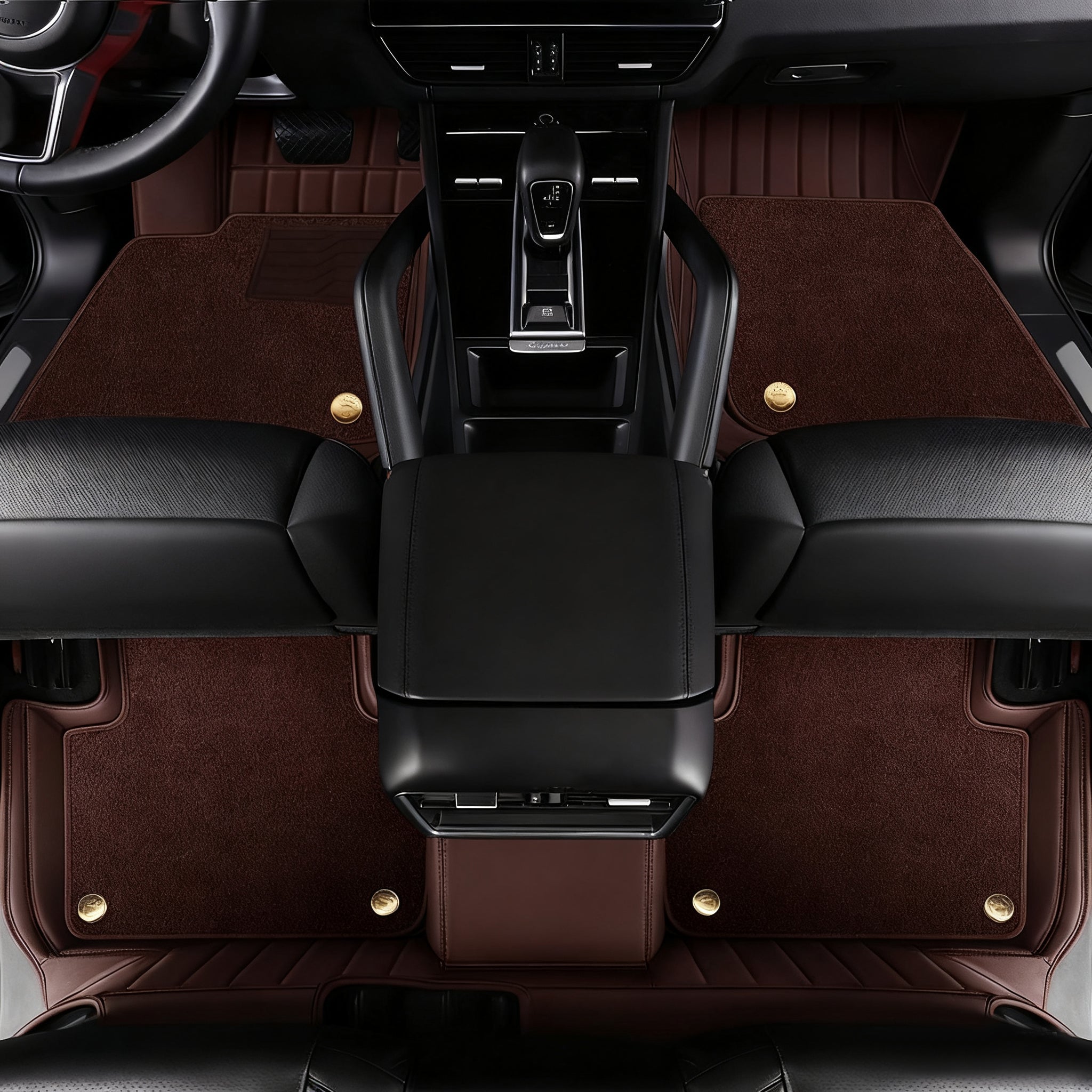 ショーグン Custom Car Floor Mats with Logo, Stripe Pattern Full Coverage