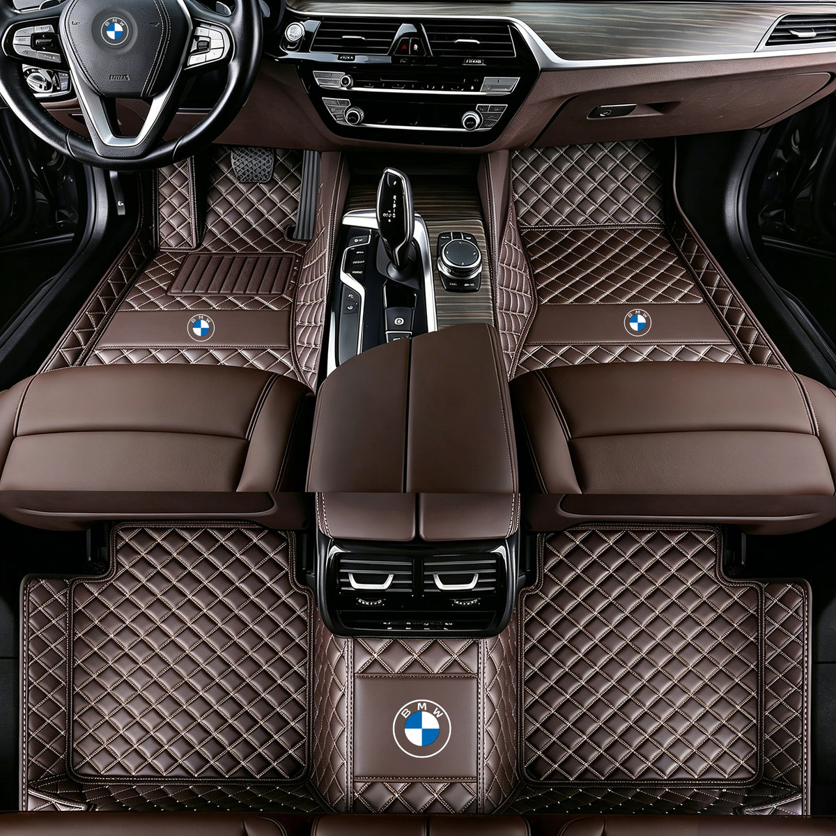 BMW 3 Series Floor Mats – Custom Fit Full Coverage Leather Car Mats (2008-2027)