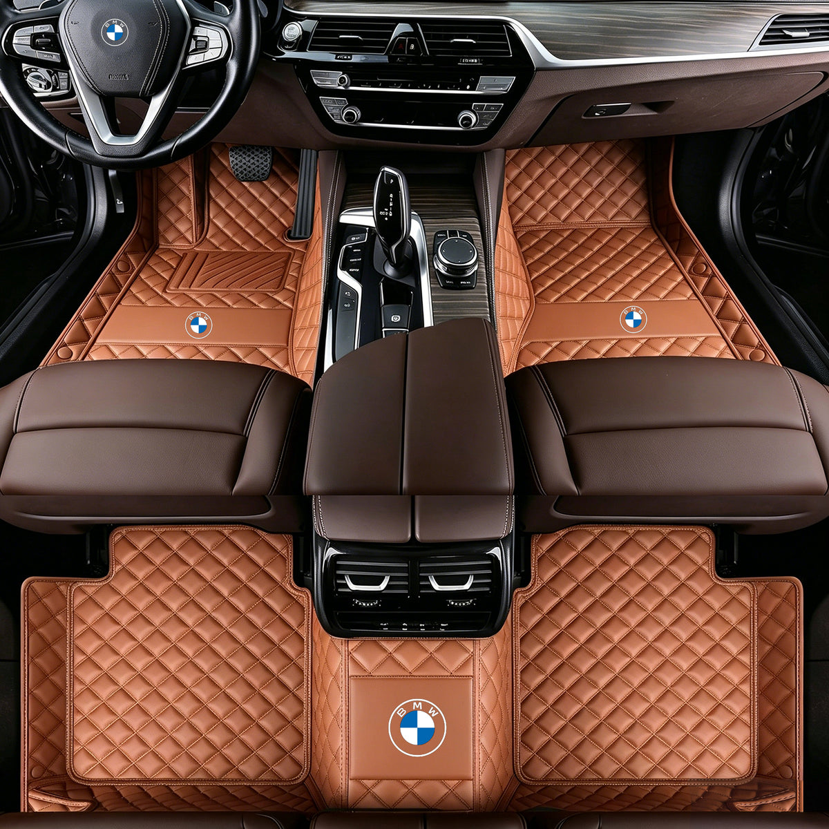BMW 3 Series Floor Mats – Custom Fit Full Coverage Leather Car Mats (2008-2027)
