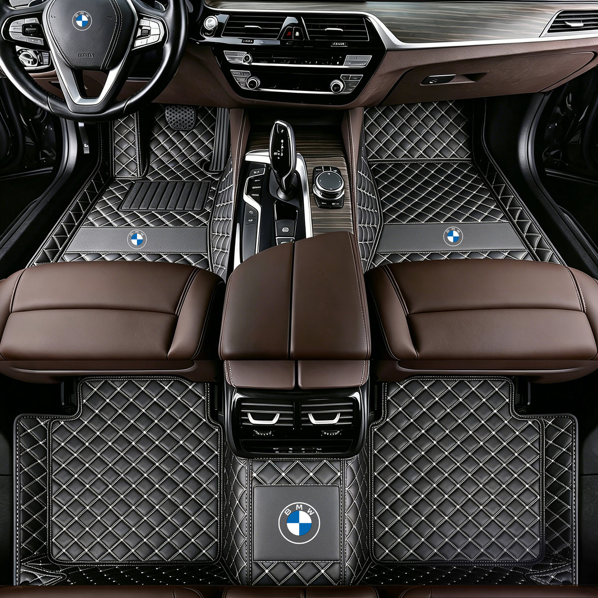 BMW 3 Series Floor Mats – Custom Fit Full Coverage Leather Car Mats (2008-2027)