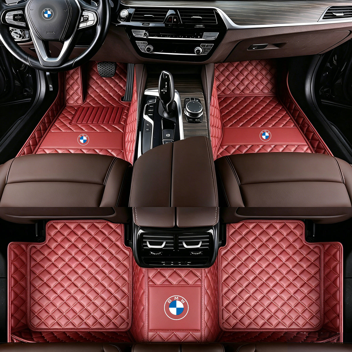 BMW 3 Series Floor Mats – Custom Fit Full Coverage Leather Car Mats (2008-2027)