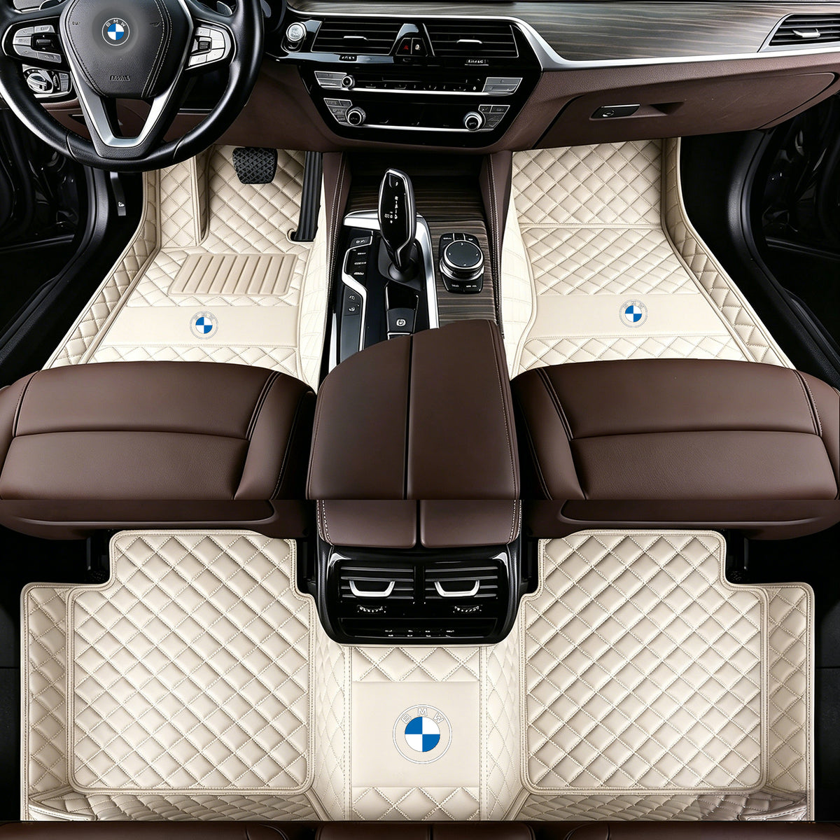 BMW 3 Series Floor Mats – Custom Fit Full Coverage Leather Car Mats (2008-2027)
