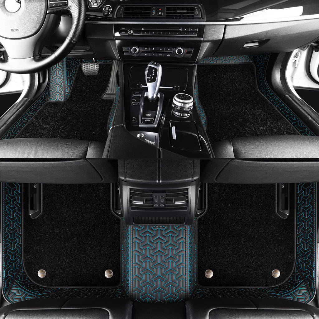 Luxury Custom Car Floor Mats With carpet All-Weather, All-Season With Logo