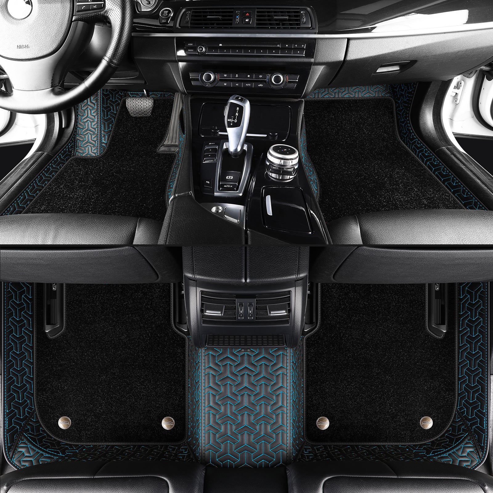 Luxury Custom Car Floor Mats With carpet All-Weather, All-Season With Logo