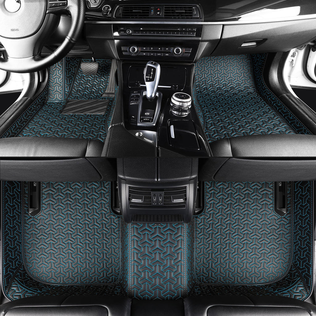Car floor mats, waterproof, suitable for all weather conditions and seasons, with customizable logos