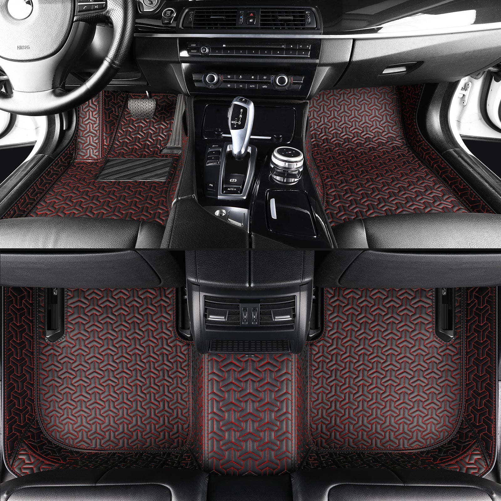 Car floor mats, waterproof, suitable for all weather conditions and seasons, with customizable logos