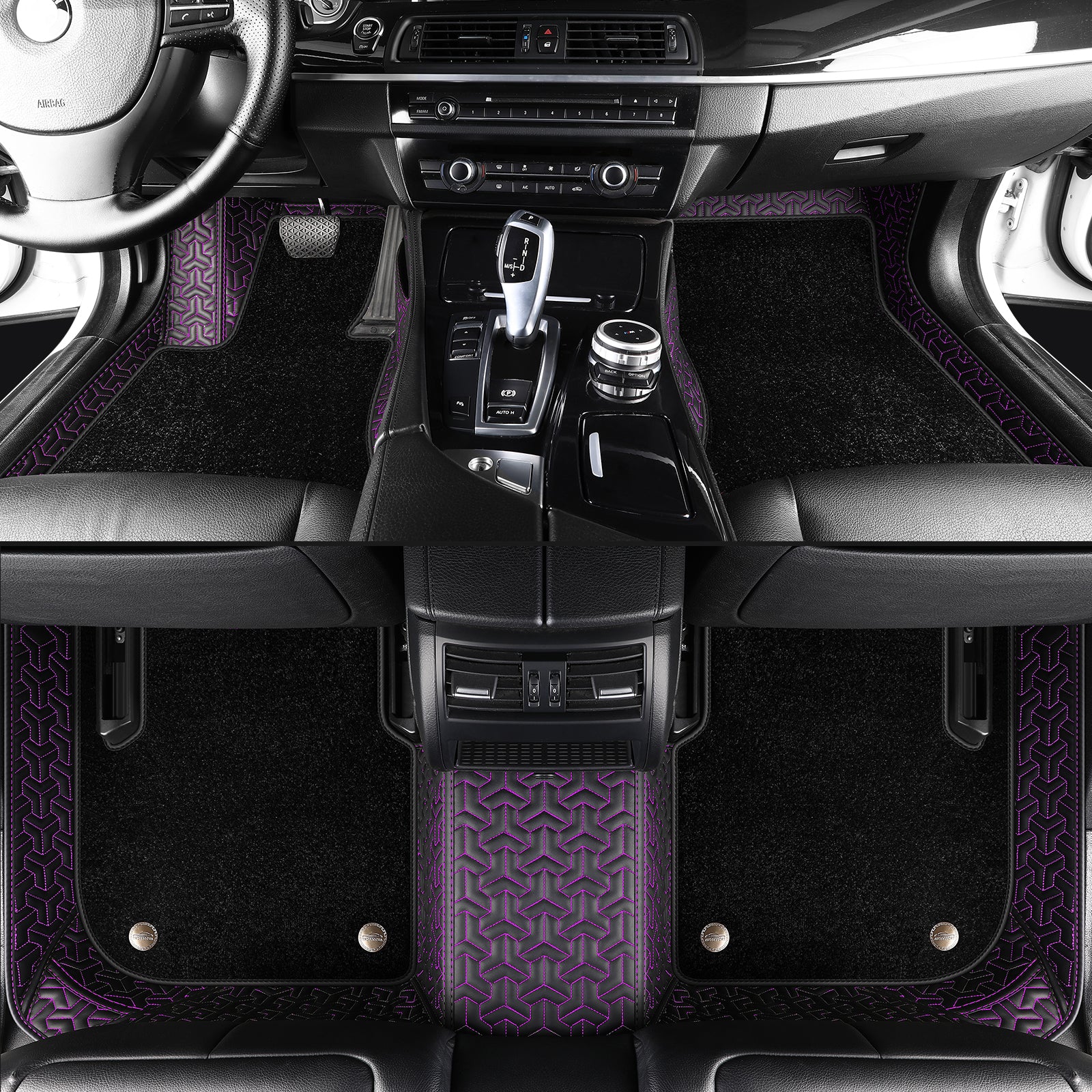 Luxury Custom Car Floor Mats With carpet All-Weather, All-Season With Logo