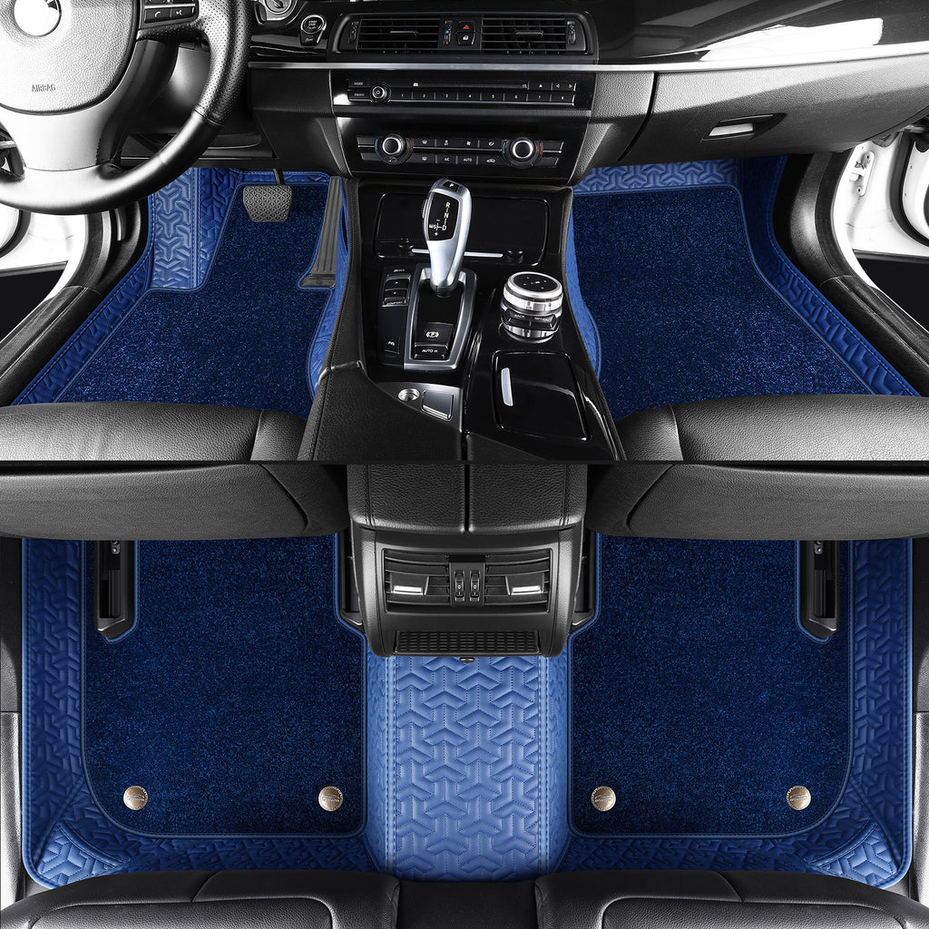 Luxury Custom Car Floor Mats With carpet All-Weather, All-Season With Logo