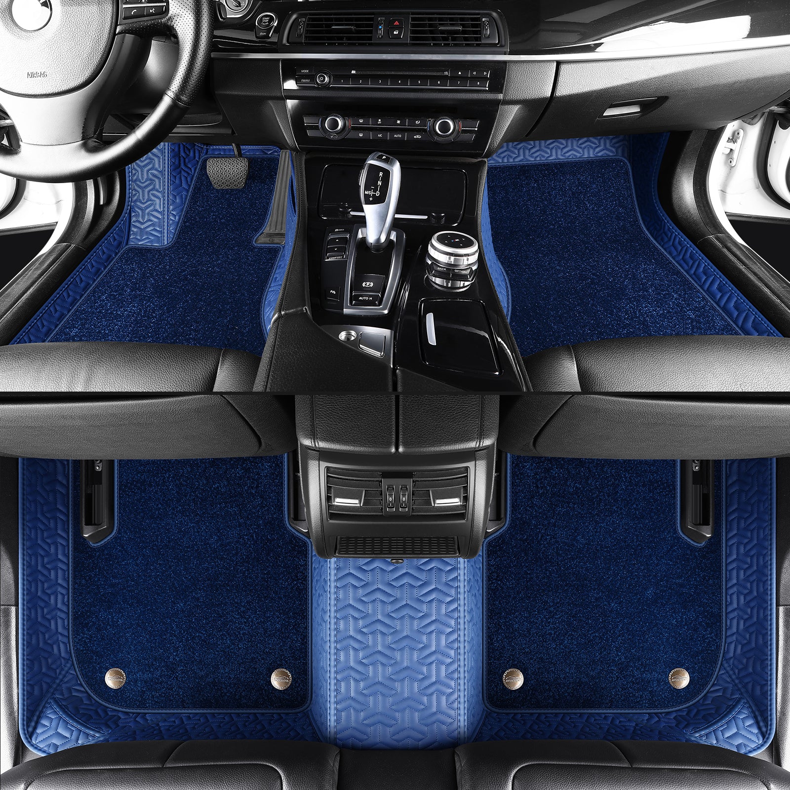 Luxury Custom Car Floor Mats With carpet All-Weather, All-Season With Logo