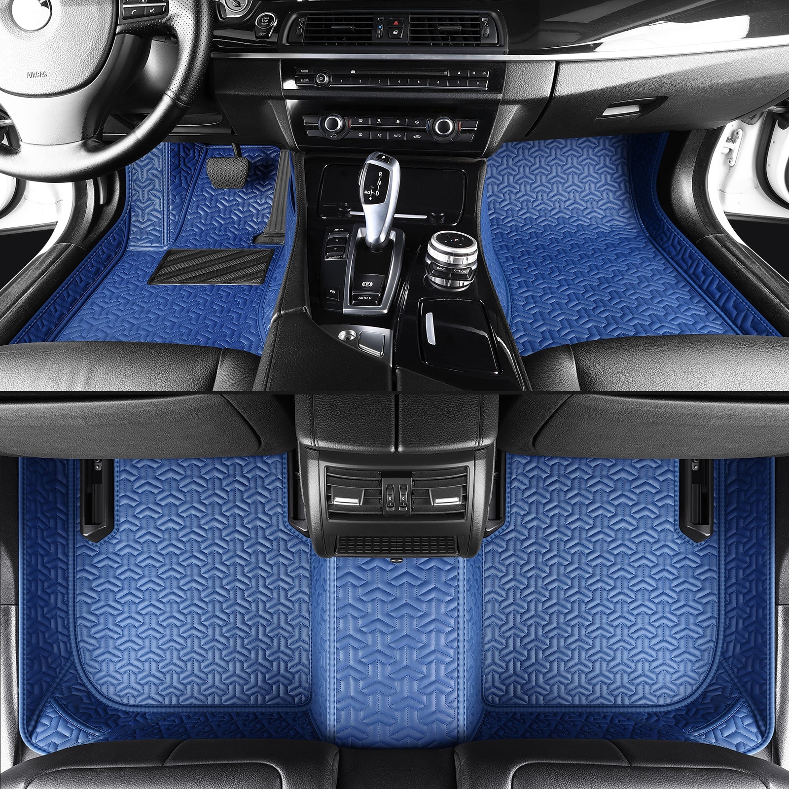 Car floor mats, waterproof, suitable for all weather conditions and seasons, with customizable logos