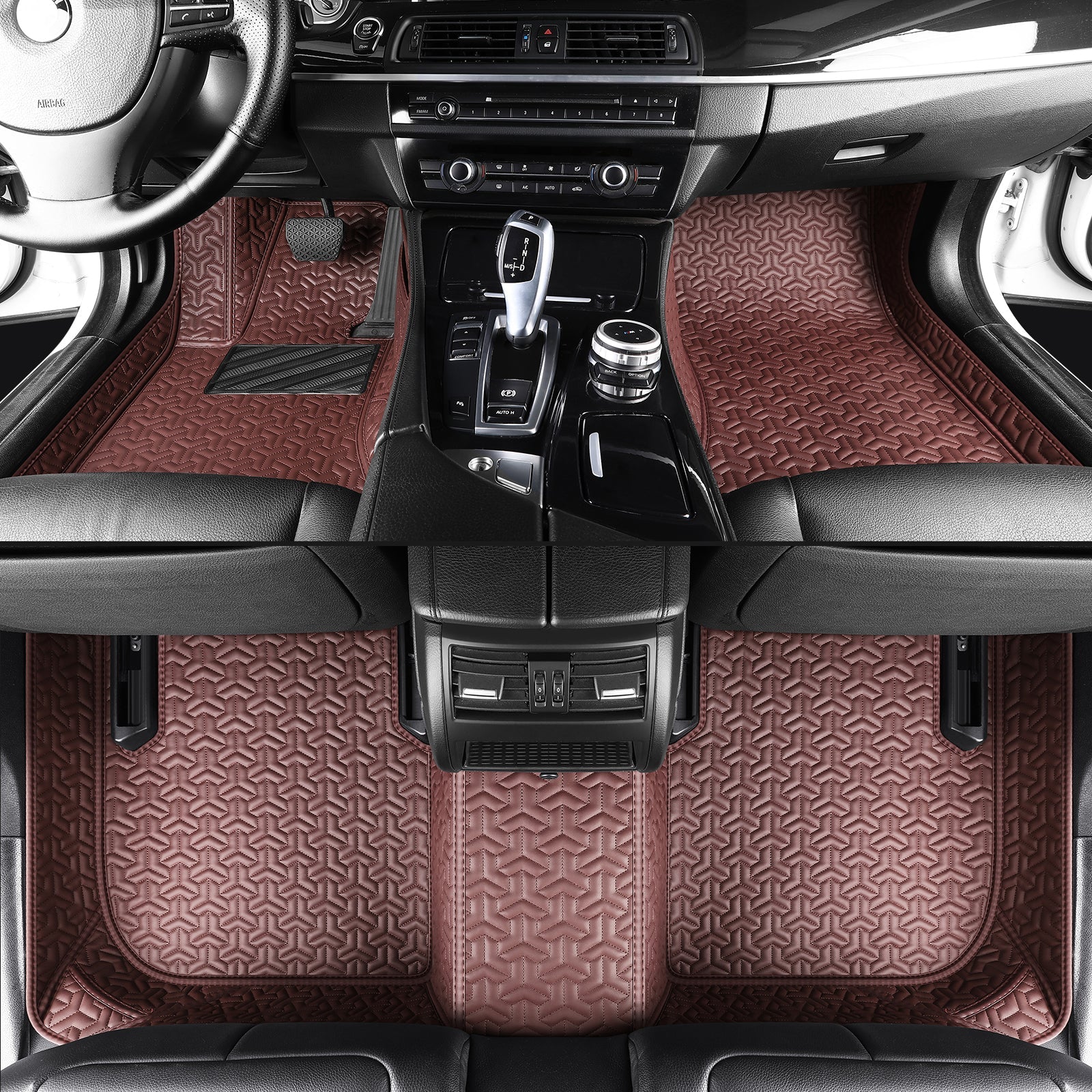 Car floor mats, waterproof, suitable for all weather conditions and seasons, with customizable logos