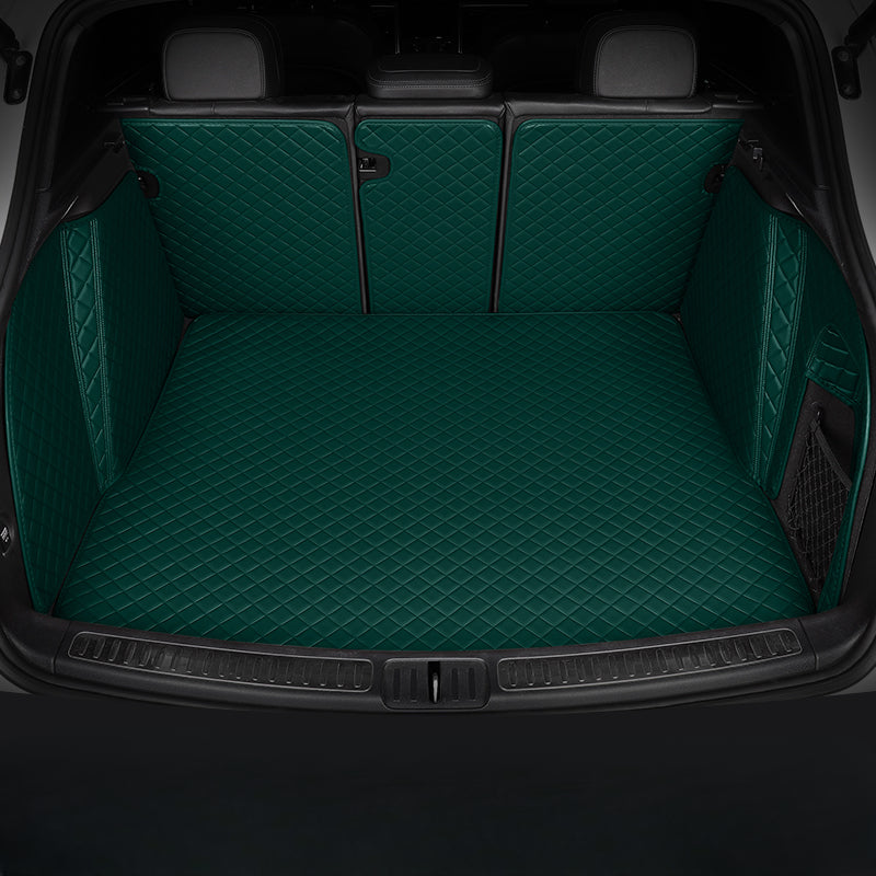 All-weather, waterproof custom trunk liners, cargo liners, and pet mats (with full Velcro coverage)
