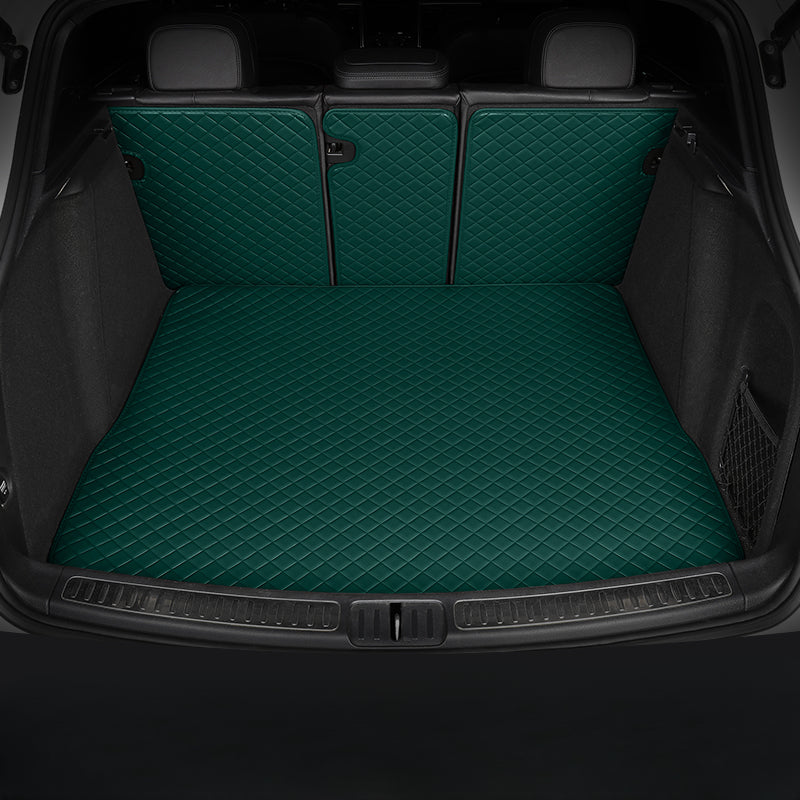 All-weather, waterproof custom trunk liners, cargo liners, and pet mats (with full Velcro coverage)