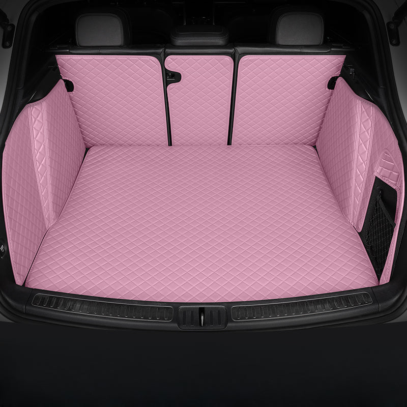 All-weather, waterproof custom trunk liners, cargo liners, and pet mats (with full Velcro coverage)