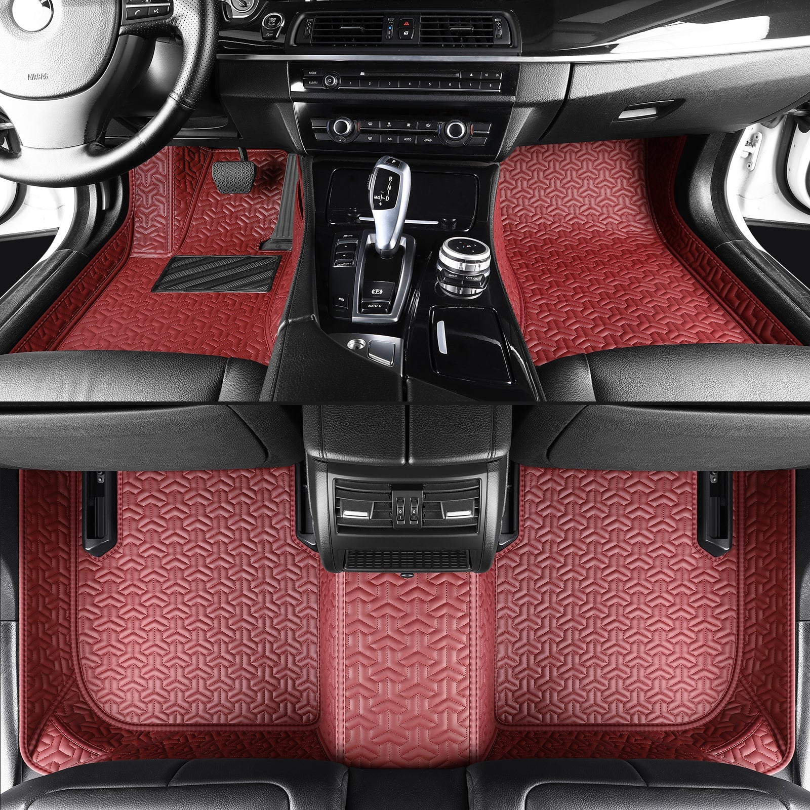 Car floor mats, waterproof, suitable for all weather conditions and seasons, with customizable logos