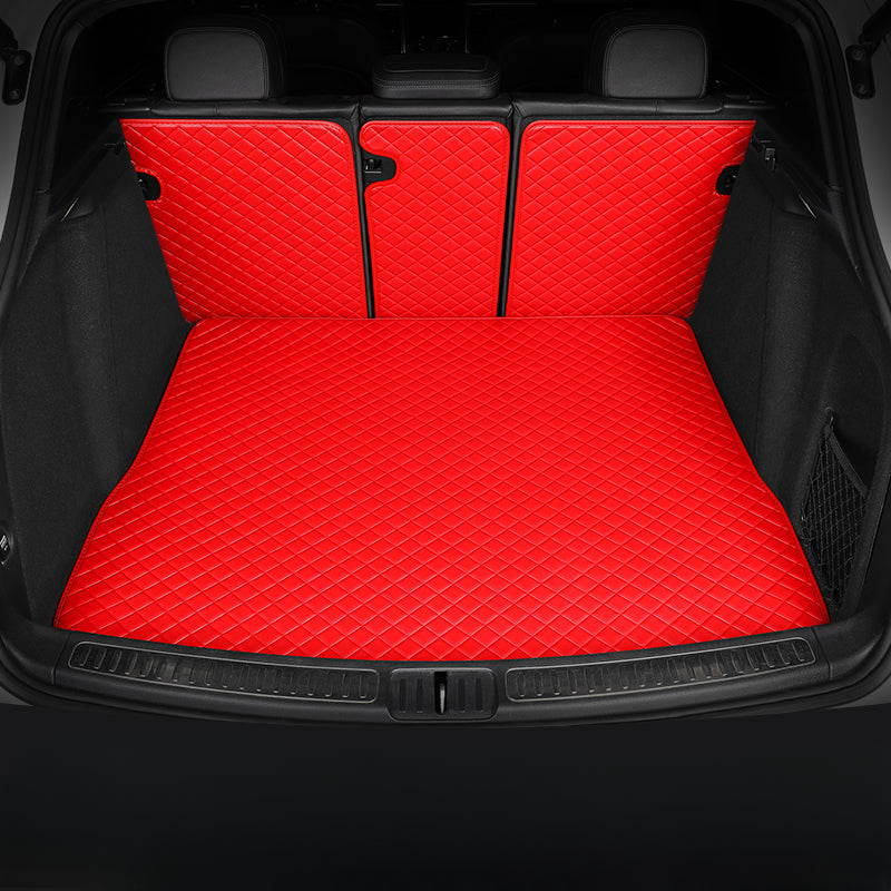 All-weather, waterproof custom trunk liners, cargo liners, and pet mats (with full Velcro coverage)