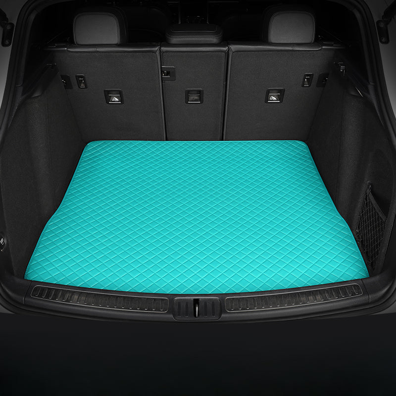 All-weather, waterproof custom trunk liners, cargo liners, and pet mats (with full Velcro coverage)