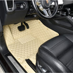 Car floor mats, classic diamond pattern, customizable logo